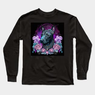 Black Bull Terrier Long Sleeve T-Shirt